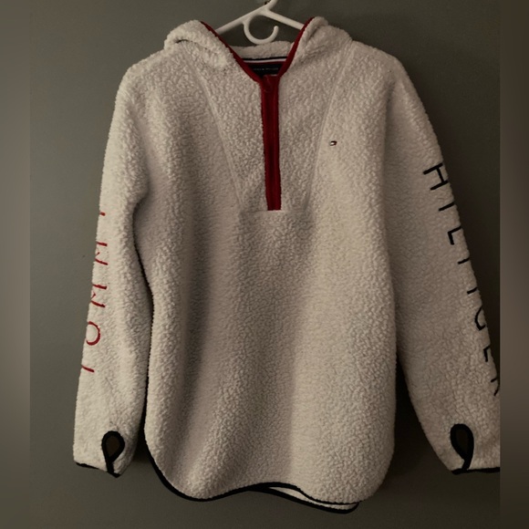 Like New! In Excellent Condition!! Tommy Hilfiger Hooded  Fleece Jacket - Picture 1 of 8